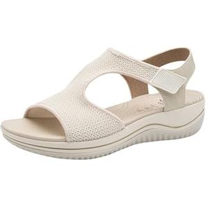 Jana Vegan Damessandalen, met sleehak, beige, 36 EU, beige, 36 EU