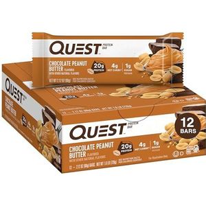 Quest Nutrition Quest Bars, chocolade-pindakaas, 12x60g