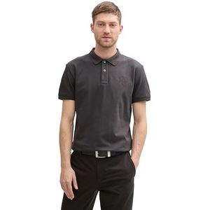 TOM TAILOR Poloshirt voor heren, 10899 - Tarmac Grey, XXL