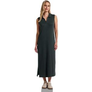 Street One - Gebreide Jurk - Groen - Mouwloos - Viscosemix met Stretch