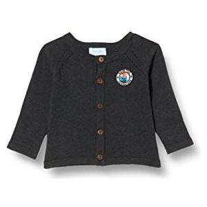 Noa Noa miniature Baby Boys Boy KimNNM Cardigan, Dark Grey Melange, 80/12M
