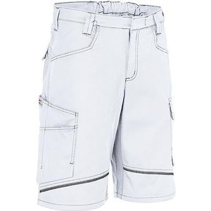 Kübler Iconiq, katoenen shorts, wit/antraciet