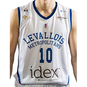Bigsport Klemen Prepelic 2017-2018 basketbalshirt voor heren, XX-small, wit