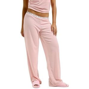Juicy Couture Dames Vicky Flare Pants Pyjama Onderdeel Broek Slaapbroek Pyjamabroek gemaakt van velours versch. kleuren Pyjama-onderdeel, Almond Blossom, XS, Amandelbloesem, XS