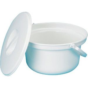 Performance Health Ronde Commode Pan met Deksel (Eligible for VAT-verlichting in het Verenigd Koninkrijk)
