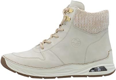 Rieker - 44555-60 - Veterlaarzen - Beige - Synthetisch - Dames