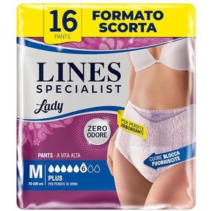 Lines Inzetstukken voor incontinentie Lines Specialist-Pants plus maat M: 2 verpakkingen van 8 stuks