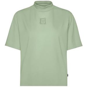 T-shirt met opstaande kraag, green tea, M