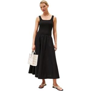 Tommy Hilfiger Flare jurk voor dames, Zwart (zwart), XXS