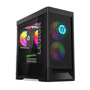 Lenovo Legion T5 Gen 7 Gaming-pc (Intel Core i7-12700F, 1TB SSD, RAM 16 GB, NVIDIA GeForce RTX 3070-8 GB, zonder besturingssysteem), zwart, Spaans QWERTY-toetsenbord