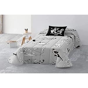 Belum Looney Tunes Bouti-sprei, dekbed, biologisch katoen en kamstof, voor 150 bedden, zacht sprei, sprei voor alle seizoenen