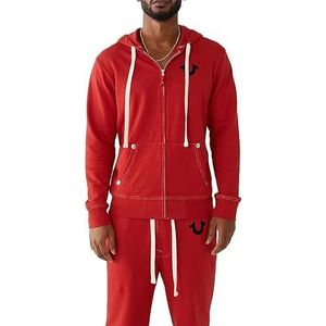 True Religion Heren, Buddha-logo, hoodie met rits, S