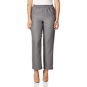 Alfred Dunner Medium lengte broek voor dames, Grijs, 16 Petite