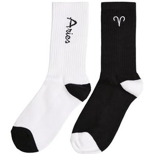 Mister Tee Uniseks sokken, zwart/wit aries, 47/50 EU