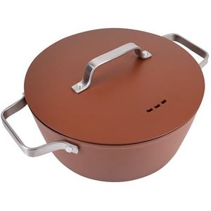 BERGNER SAN IGNACIO braadpan 28 cm met deksel, 6 liter, gerecycled aluminium, inductie, agros