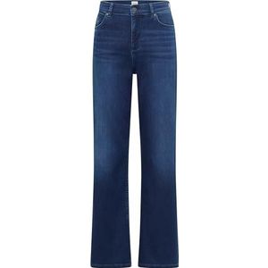 MUSTANG Dames Style Madison Wide Jeans, middenblauw 682, 28W / 32L