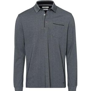 BRAX Style Pharell Easy Care Interlock-poloshirt voor heren, met exclusieve details, zwart, XS