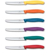 Victorinox - SWISS CLASSIC - Groentemessen - 11 cm - 6 Stuks - Veelkleurig