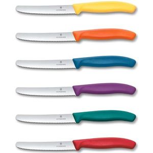 Victorinox - SWISS CLASSIC - Groentemessen - 11 cm - 6 Stuks - Veelkleurig