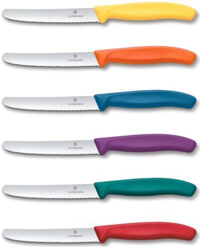Victorinox - SWISS CLASSIC - Groentemessen - 11 cm - 6 Stuks - Veelkleurig