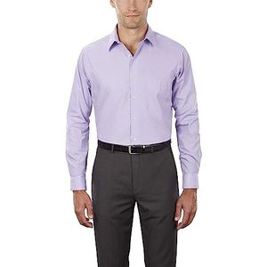 Van Heusen Poplin Regular Fit Solid Point halsketting jurk shirt voor heren, Lavendel, M