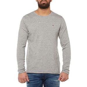 Tommy Jeans Basic CN Sweater L/S 10 met lange mouwen voor heren, grijs (light grey heather 038), S