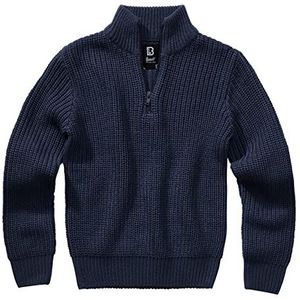 Brandit Kids Marine Troyer trui, maten 122 tot 176, Donkerblauw, 170-176