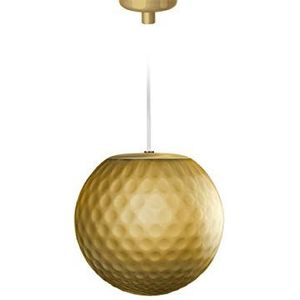 Homemania Hanglamp Evy, goud, honing van glas, 15,5 x 15,5 x 15,2 cm, 1 x G9, Max 48W, 220-240V