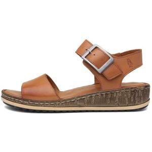 Hush Puppies Ellie Wedge Sandaal voor dames, bruin, 37 EU