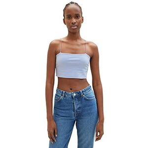 TOM TAILOR Denim Dames 1036543 Top, 12819-Parisienne Blue, L, 12819 - Parisienne Blue, L