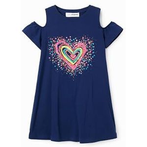 Desigual - Bloom 5000 - Jurk - Marineblauw - Meisjes