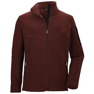 killtec Heren Gebreid fleecejack met opstaande kraag KOW 28 MN KNTFLC JCKT, burned red 4XL, 38631-000