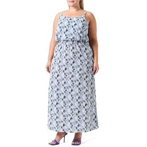 ONLY Onlwinner S/L Maxi Dress Noos Ptm, blauw, 46