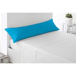 Miracle Home Kussensloop, zacht en comfortabel, 50% katoen, turquoise, voor bedden van 105 cm