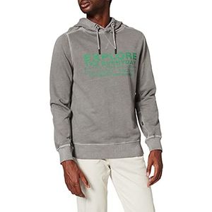 camel active Heren 4093126f02 Sweatshirt met capuchon, stone grey, S