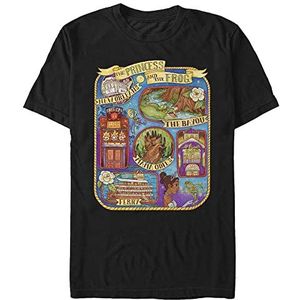 Disney Unisex The Princess & The Frog-Ma Organic T-shirt met korte mouwen, zwart, XL, zwart, XL