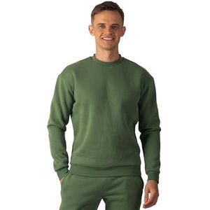 Carlheim Herensweatshirt Hudson Branded, groen, S