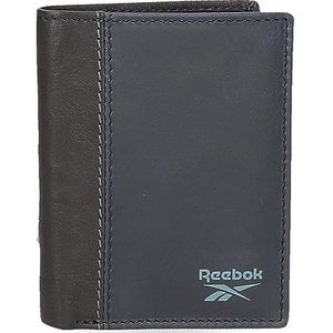 Reebok Division Verticale portemonnee met portemonnee, blauw, 8,5 x 10,5 x 1 cm, leer, Blauw, Eén maat, Verticale portemonnee met portemonnee