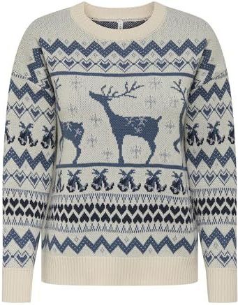 Onlxmas - Gebreide Pullover - Glitterdetail - Lange Mouwen - Regular Fit