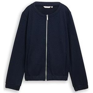 Tom Tailor - Sweatvest - Sky captain blue - Met Structuur