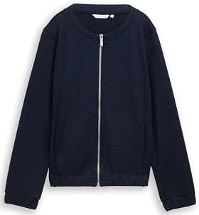 Tom Tailor - Sweatvest - Sky captain blue - Met Structuur