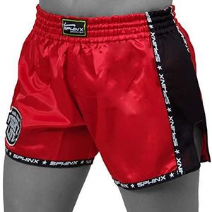 Kenneth J Lane SAK2-26, Kickbox-shorts, uniseks, voor volwassenen, rood, XL
