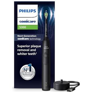 Philips Sonicare 5300 Series Elektrische Tandenborstel Zwart Wittere tanden HX71