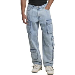 Urban Classics - Multi Pocket Denim - Cargobroek - Blauw