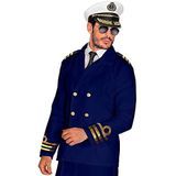 Widmann - Kostuum Admiral kapiteinsjack, jasje, matroos, kapitein, themafeest, carnaval