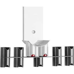 RICOO Premium accessoirehouder, SH0602, compatibel met Dyson V7 V8 V10 V11 V12 V15, accessoirehouder voor Dyson stofzuiger, breedte 362 mm, grijs