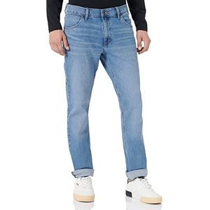 Wrangler Rode Kabel Slim Jeans voor heren, Geweldig Blauw, 42W / 34L