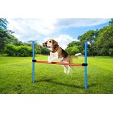 maxxpro Agility Spring Stick - Set Agility voor honden - 85 x 3 cm - kunststof - blauw/rood