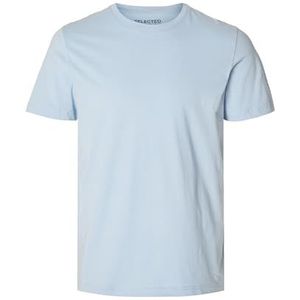 SELETED HOMME Heren Slhaxel SS O-Neck Tee Noos T-shirt, Cashmere Blue, XXL