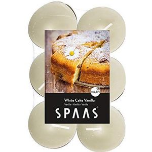 SPAAS 12 Theelichten Geur, ± 4,5 uur - White Cake Vanilla